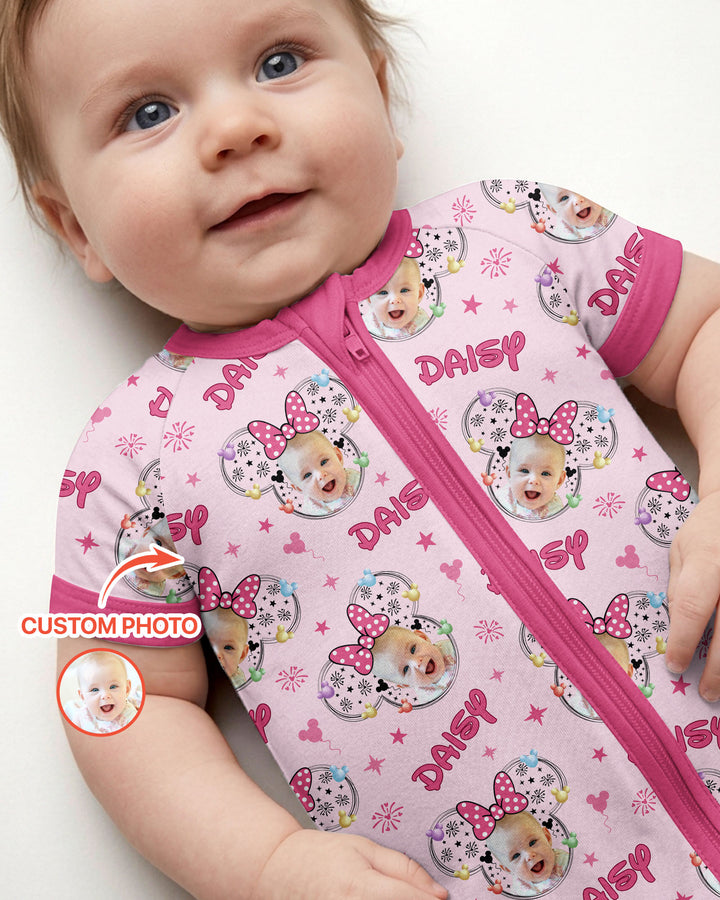 Custom Photo Little Princess Bamboo Shorty Zippy