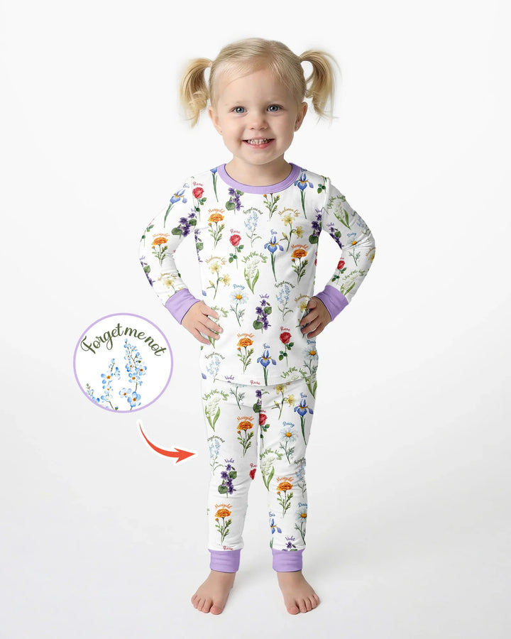 Marian Garden Bamboo Two Piece Long Sleeve Pajama Set