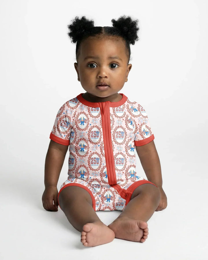 Patriotic Coquette Bamboo Shorty Zippy