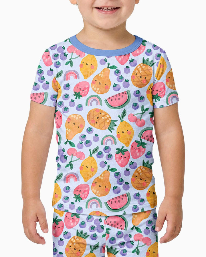 Fruitie Cuties Family Matching Bamboo Two Piece Short Sleeve Pajama Set