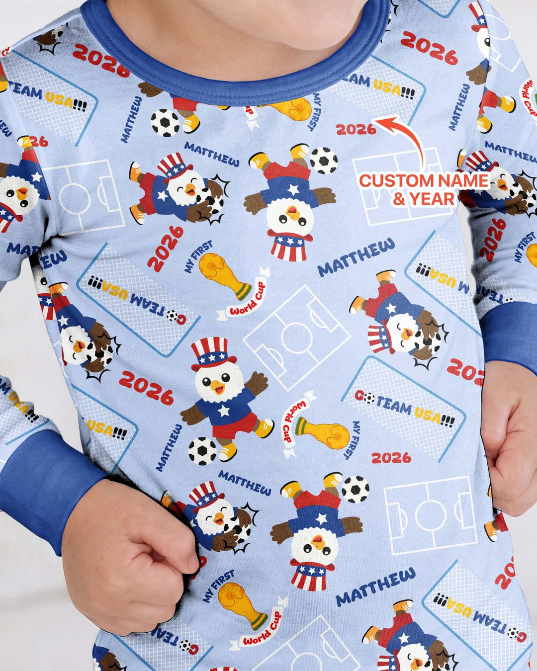 My First World Cup Bamboo Two Piece Long Sleeve Pajama Set