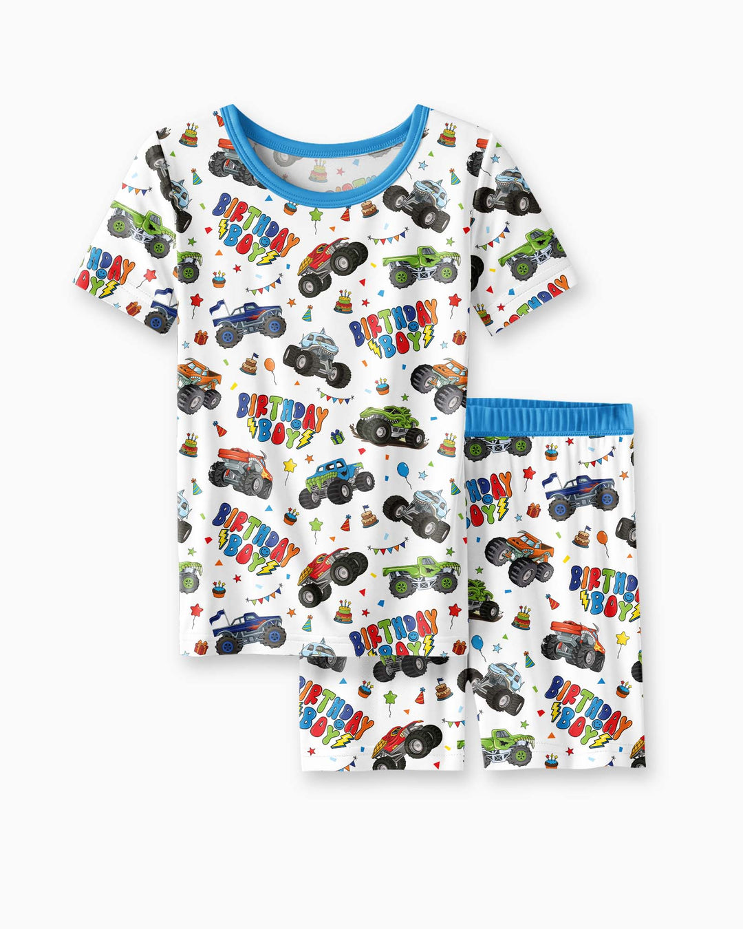 Template Bamboo Two Piece Short Sleeve Shorts Pyjamas Set