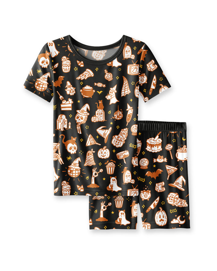 Template Bamboo Two Piece Short Sleeve Shorts Pyjamas Set
