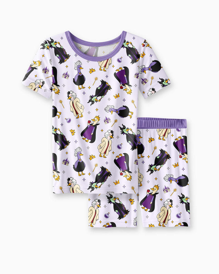 Evil Goose Bamboo Two Piece Short Sleeve Shorts Pajama Set
