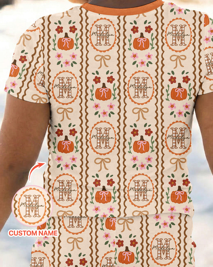 CUSTOM Template Bamboo Two Piece Short Sleeve Pyjamas Set