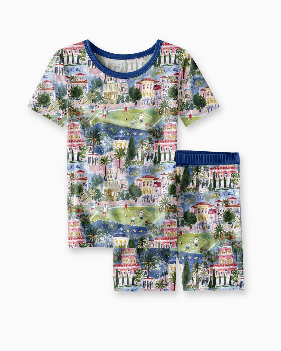 Soccer Tour 2026  Bamboo Two Piece Short Sleeve Shorts Pajama Set