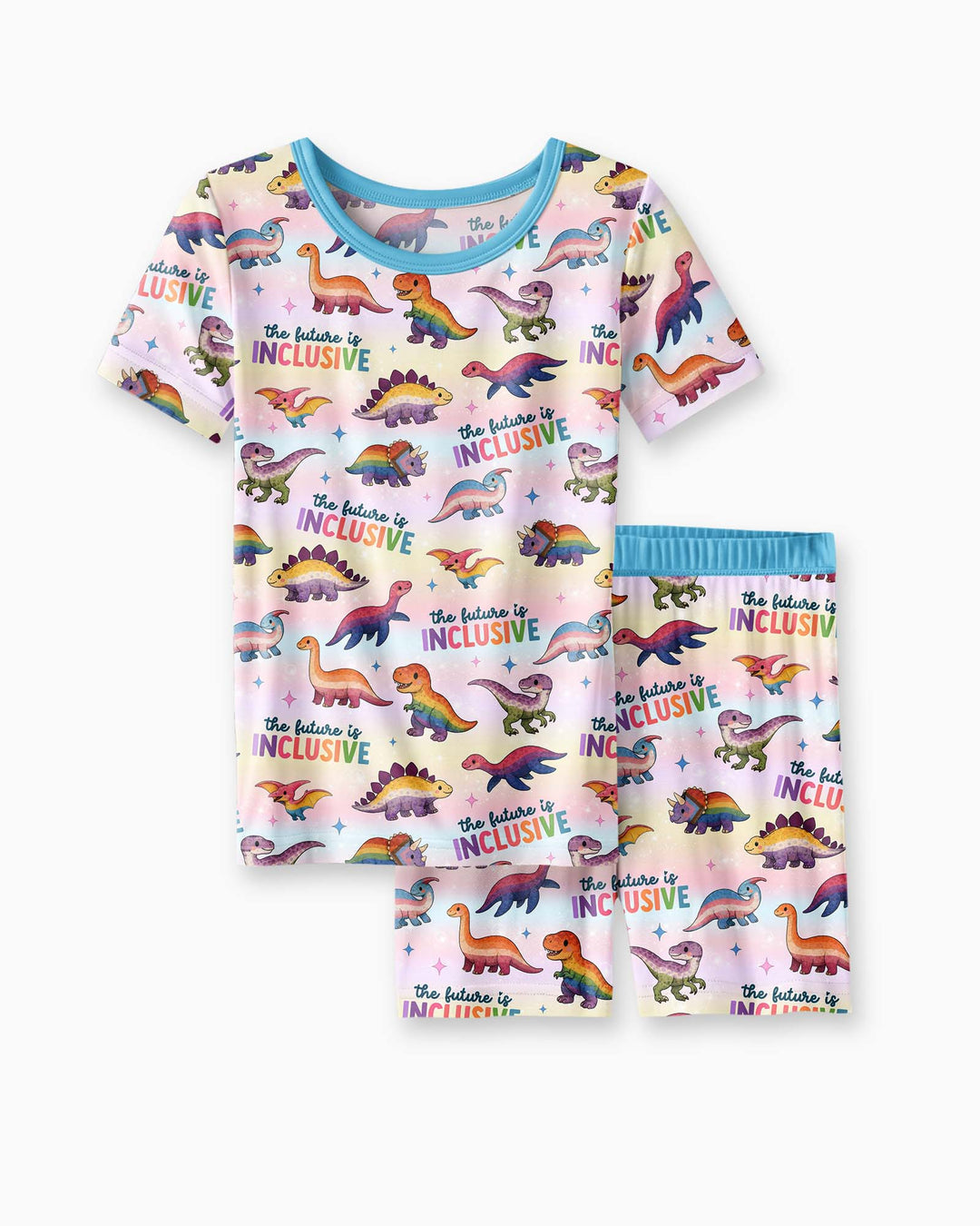 The Future is Inclusive Bamboo Two Piece Short Sleeve Shorts Pajama Set