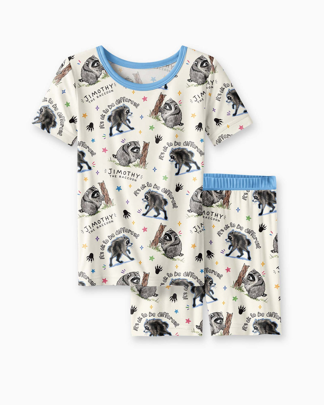 It's Okay to be Jimothy Bamboo Two Piece Short Sleeve Shorts Pajama Set