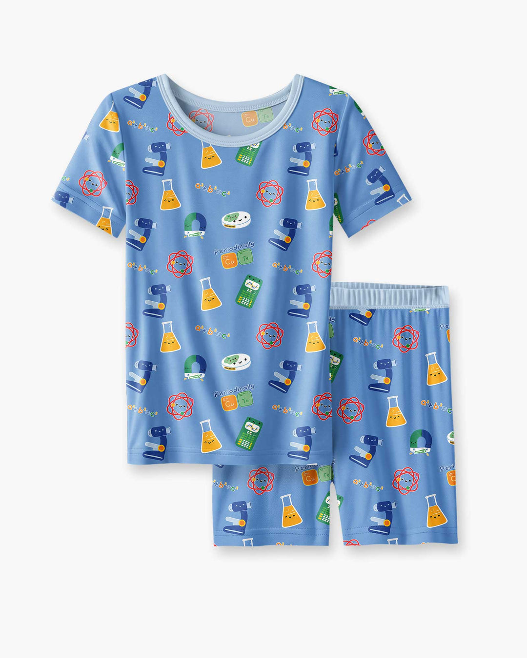 Scientist Lover Family Matching Bamboo Two Piece Short Sleeve Shorts Pajama Set
