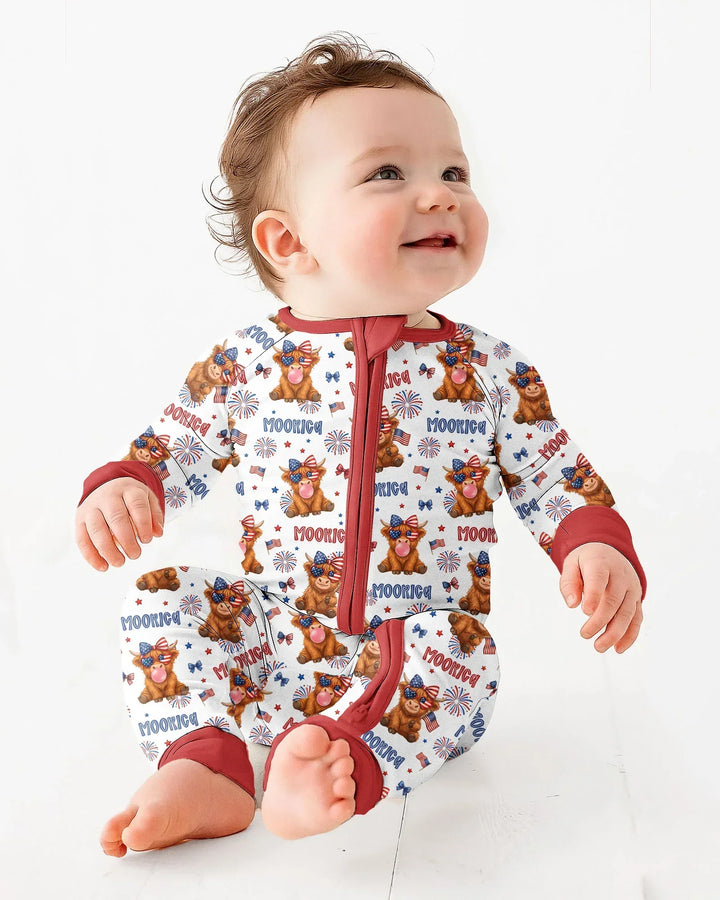 Moo-Rica Cowgirl Bamboo Convertible Zippy