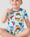 Sun Out Guns Out Bamboo Two Piece Short Sleeve Shorts Pajama Set