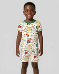 Happy Juneteenth Bamboo Two Piece Short Sleeve Shorts Pajama Set