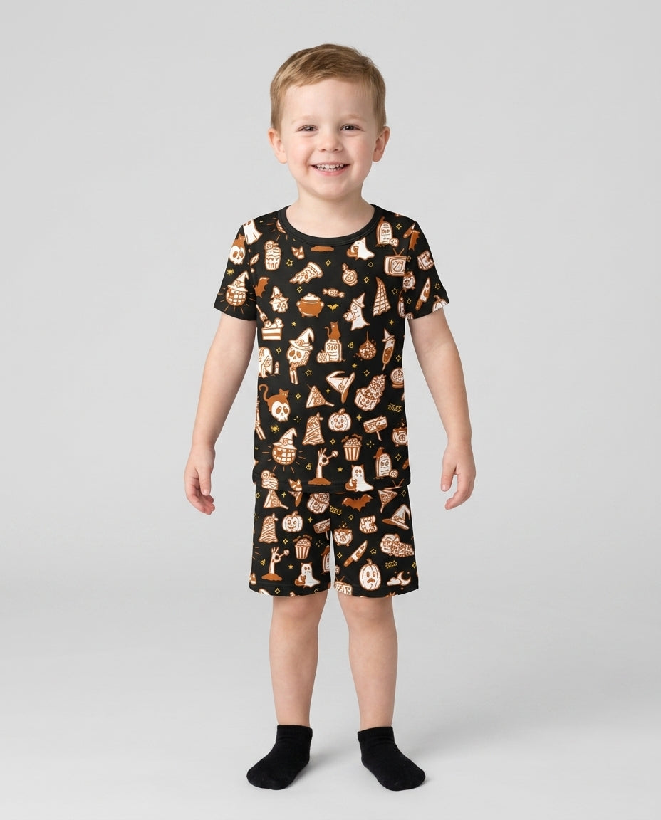 Template Bamboo Two Piece Short Sleeve Shorts Pyjamas Set