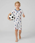 USA Soccer Goose Family Matching Bamboo Two Piece Short Sleeve Shorts Pajama Set