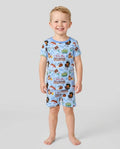 The Grill Father Family Matching Bamboo Two Piece Short Sleeve Shorts Pajama Set