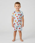 Template Bamboo Two Piece Short Sleeve Shorts Pyjamas Set