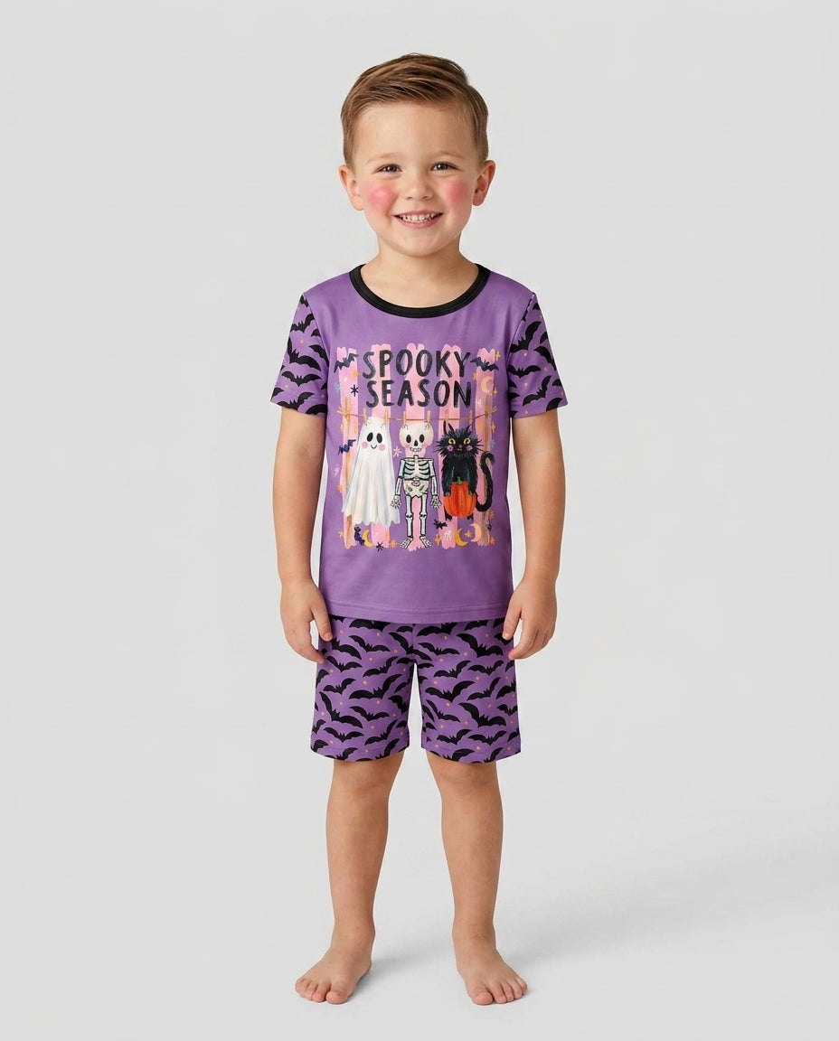 Template Bamboo Two Piece Short Sleeve Shorts Pyjamas Set