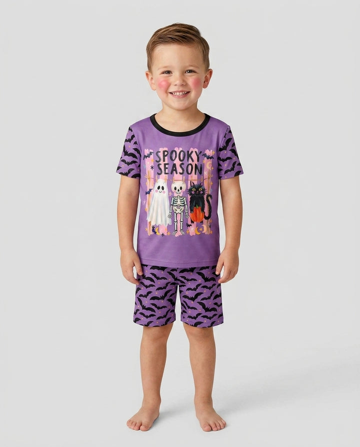 Template Bamboo Two Piece Short Sleeve Shorts Pyjamas Set