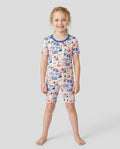 A Day At The Shore Bamboo Two Piece Short Sleeve Shorts Pajama Set