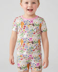 The Garden Cattery Mommy & Me Matching Bamboo Two Piece Short Sleeve Shorts Pajama Set