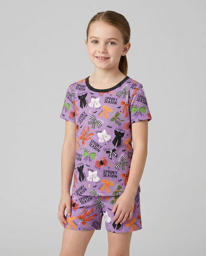 Template Bamboo Two Piece Short Sleeve Shorts Pyjamas Set
