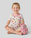 Template Bamboo Two Piece Short Sleeve Shorts Pyjamas Set