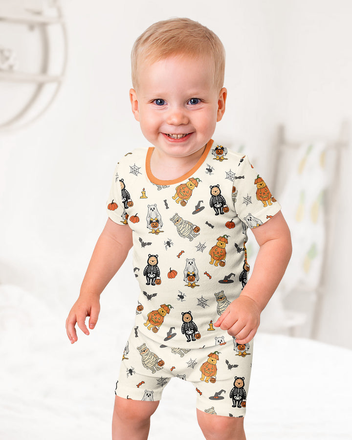 Template Bamboo Two Piece Short Sleeve Shorts Pyjamas Set