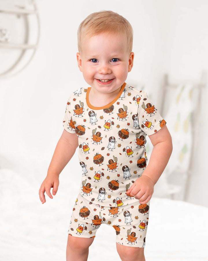 Template Bamboo Two Piece Short Sleeve Shorts Pyjamas Set