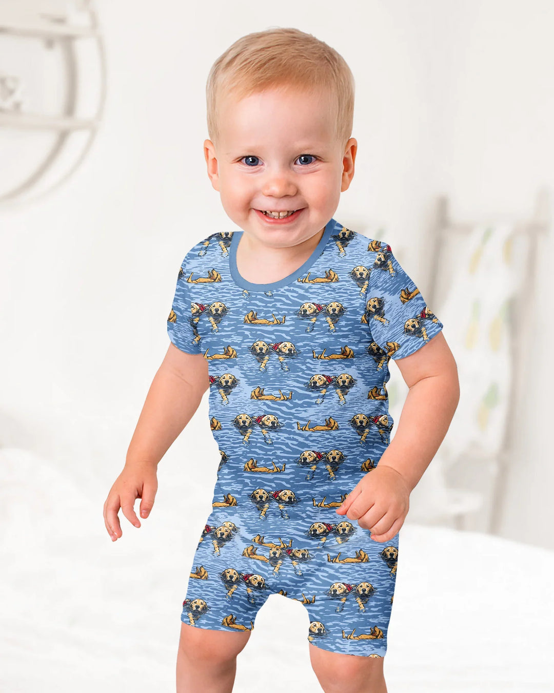 It's Lake Time Bamboo Two Piece Short Sleeve Shorts Pajama Set