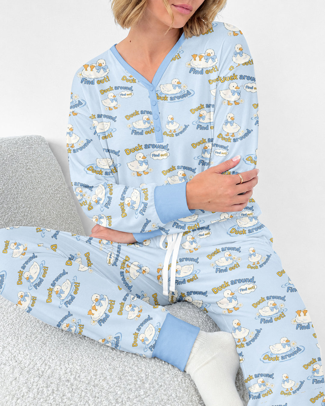 The Duck Around Bamboo Women Pajama Set