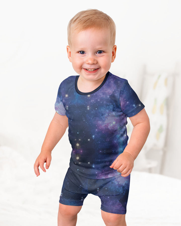 Nebula Bamboo Two-Piece Short Sleeve Shorts Pyjamas Set