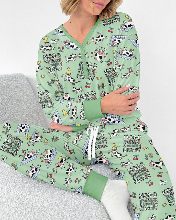 The Udderly Secret Journal Bamboo Women Pajama Set