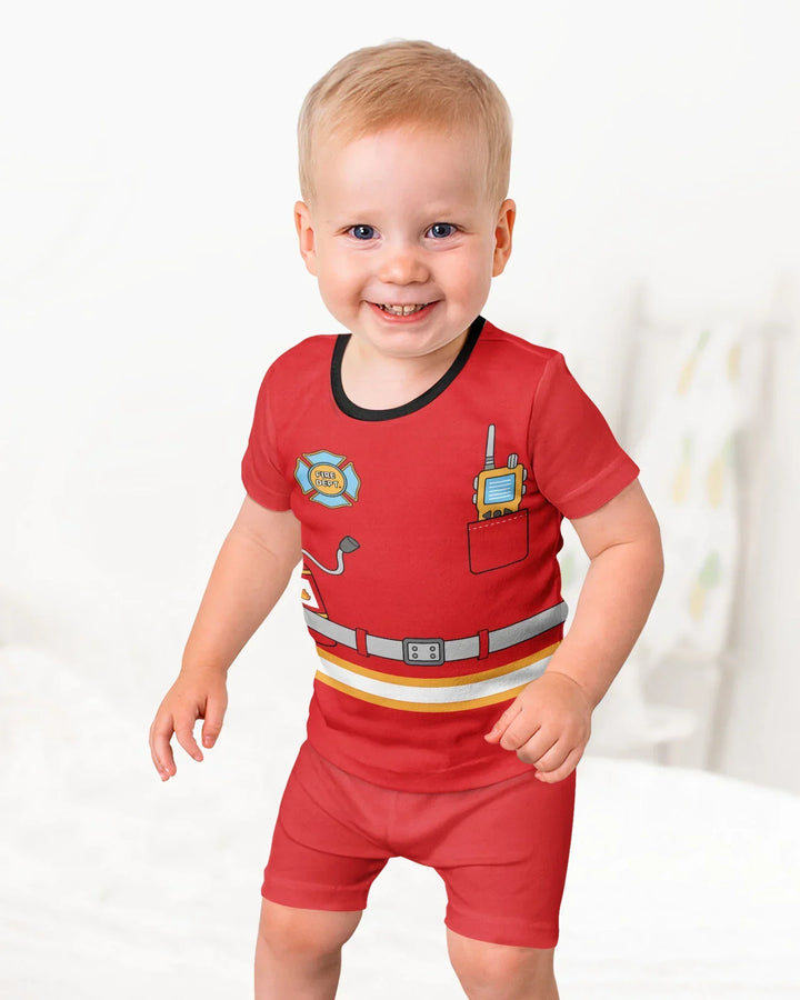 Template Bamboo Two Piece Short Sleeve Shorts Pyjamas Set