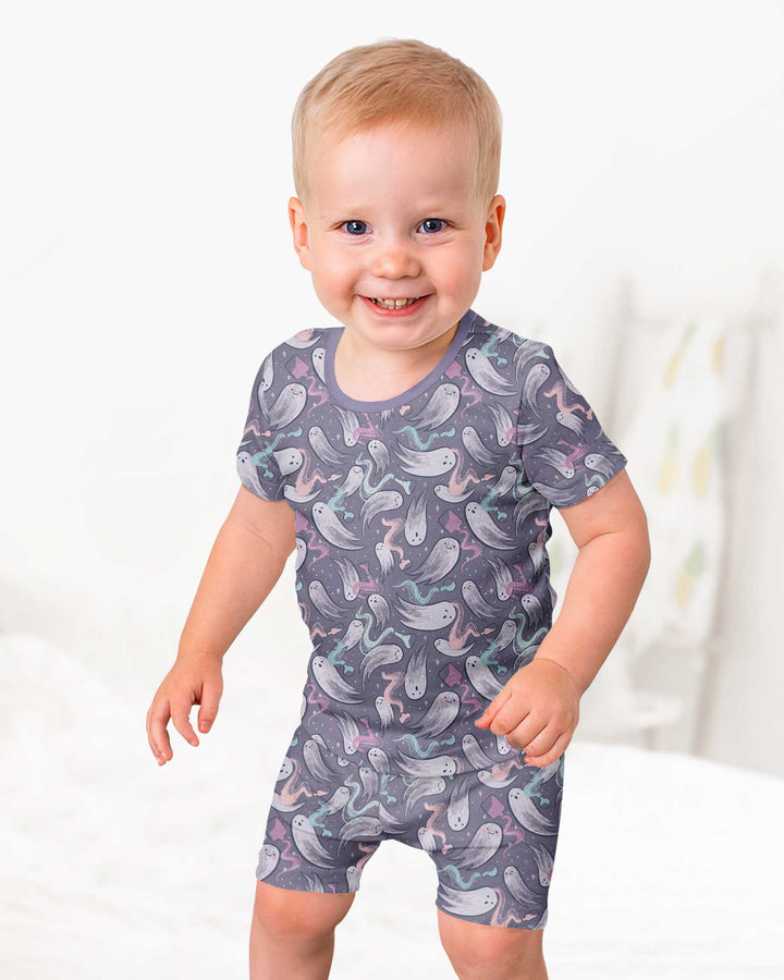 Whimsical Spirits Bamboo Two Piece Short Sleeve Shorts Pajama Set
