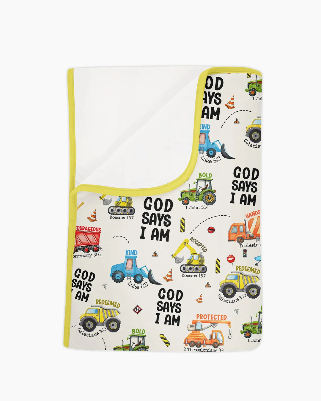 God Says I Am Boy Bamboo Blanket