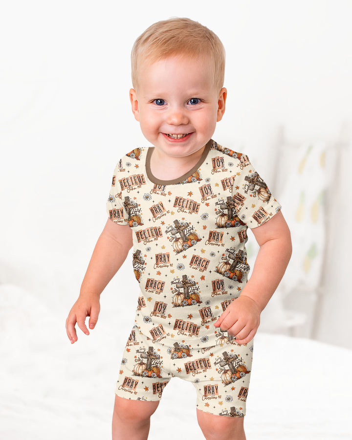 Template Bamboo Two Piece Short Sleeve Shorts Pyjamas Set