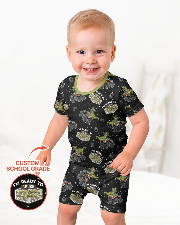 I'm Ready to Crush Bamboo Two Piece Short Sleeve Shorts Pajama Set