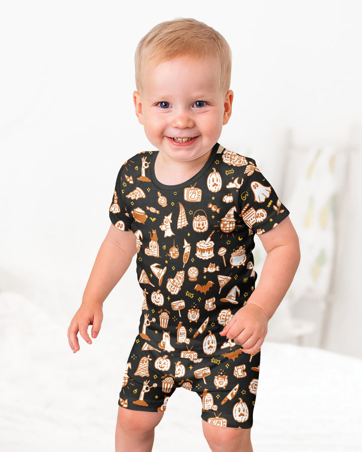 Template Bamboo Two Piece Short Sleeve Shorts Pyjamas Set