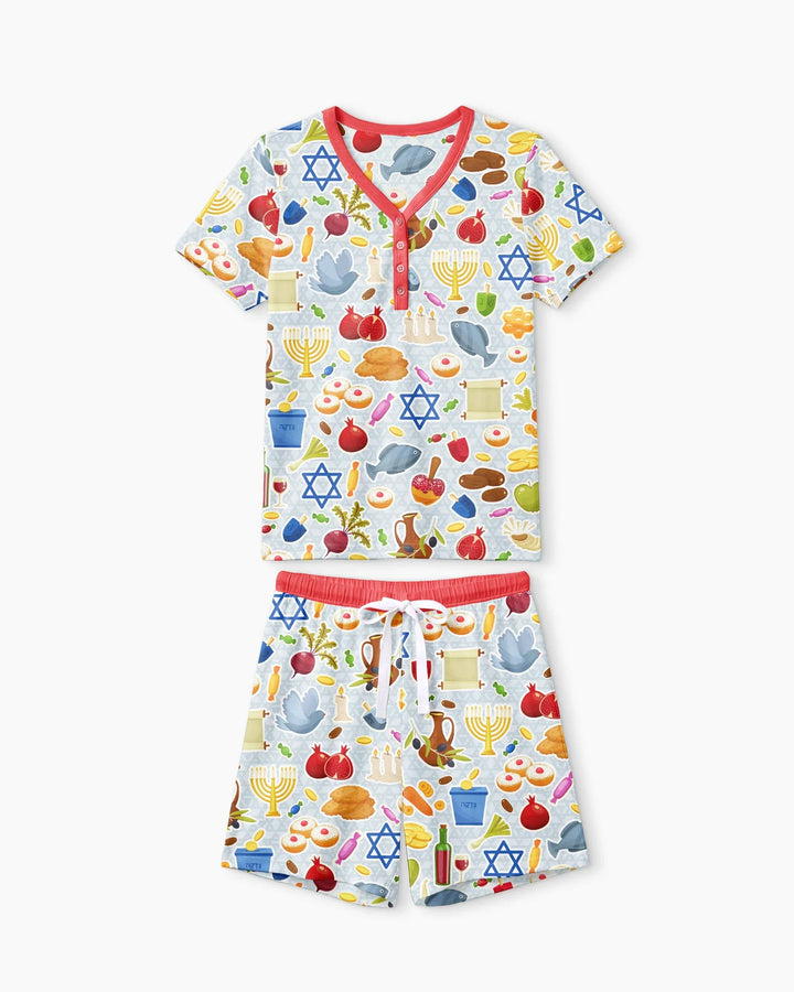 Shana Tovah Bamboo Women Short Sleeve Short Pajama Set