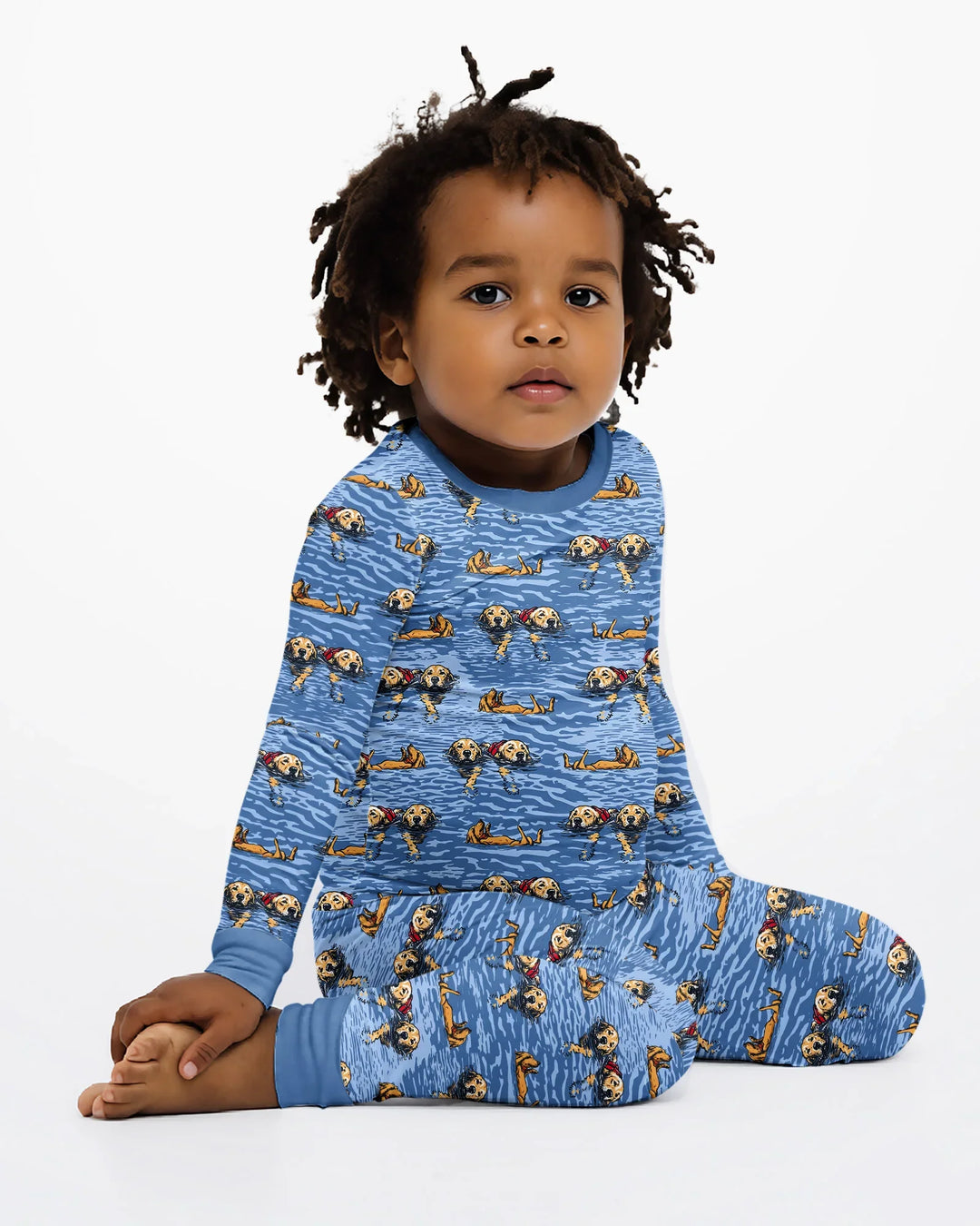 It's Lake Time Bamboo Two Piece Long Sleeve Pajama Set