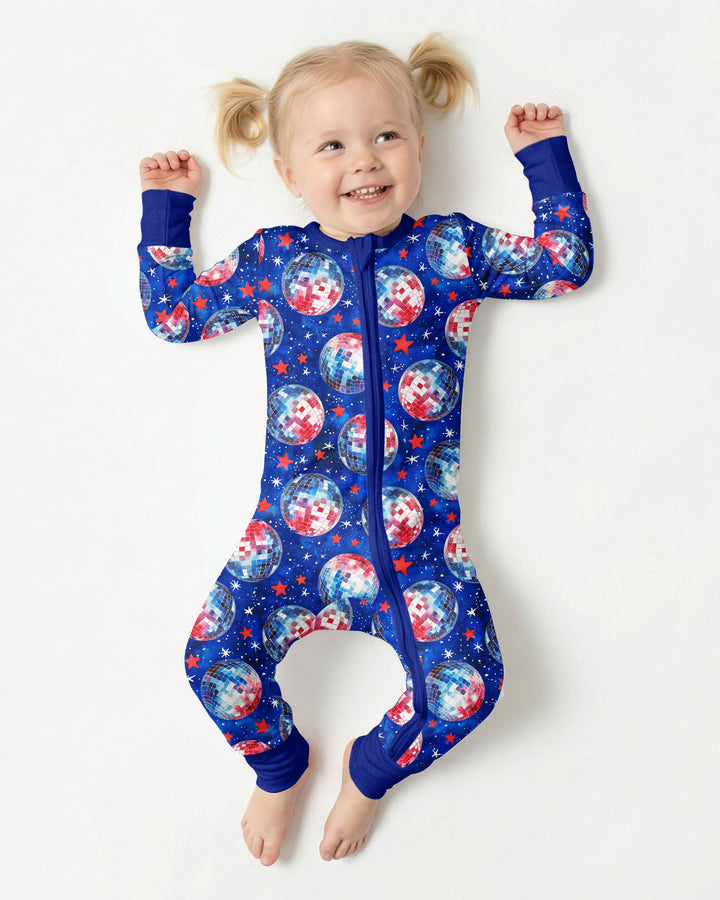 USA Disco Balls Bamboo Convertible Zippy