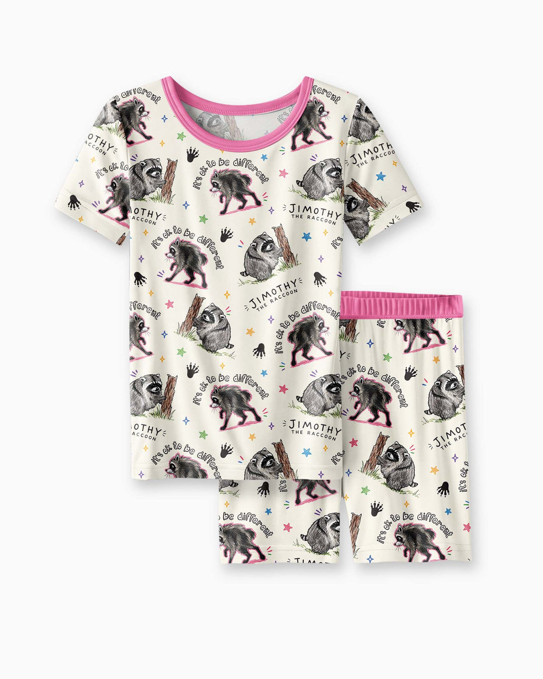 It's Okay to be Jimothy Bamboo Two Piece Short Sleeve Shorts Pajama Set