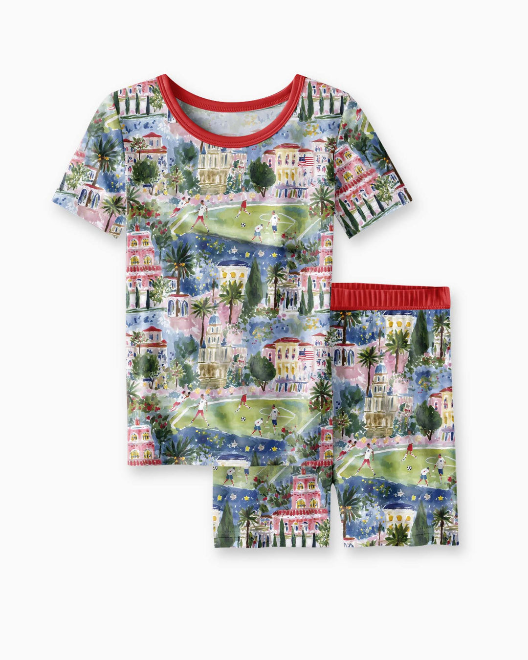 Soccer Tour 2026  Bamboo Two Piece Short Sleeve Shorts Pajama Set