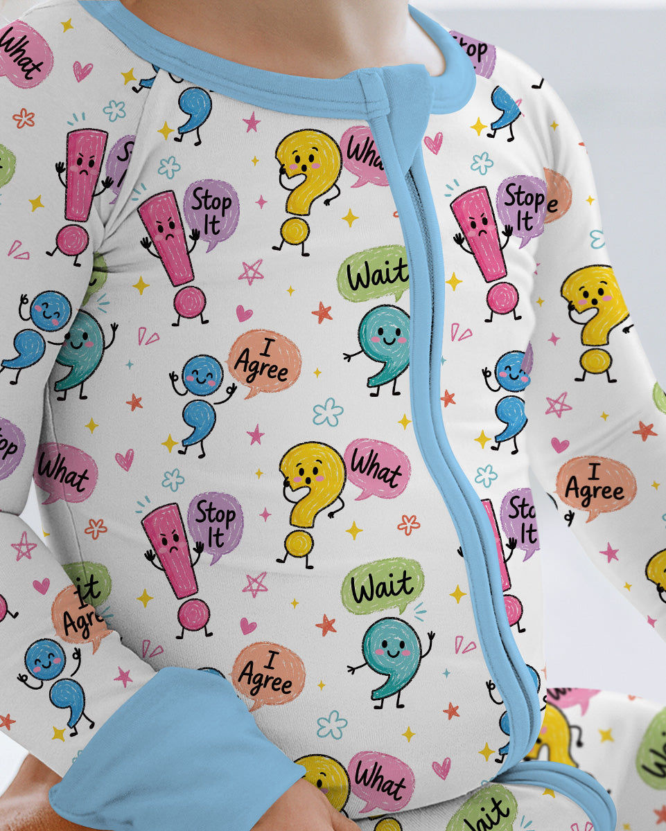 Punctuation Emotion Bamboo Convertible Zippy