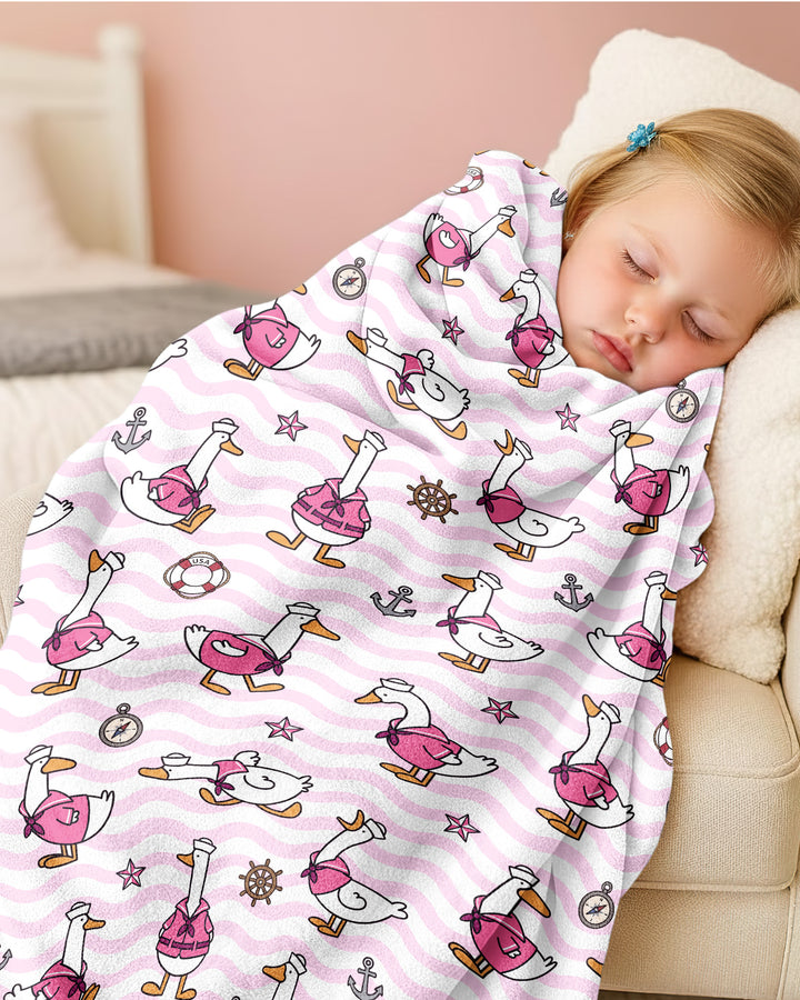Silly Goose Sailor Bamboo Blanket