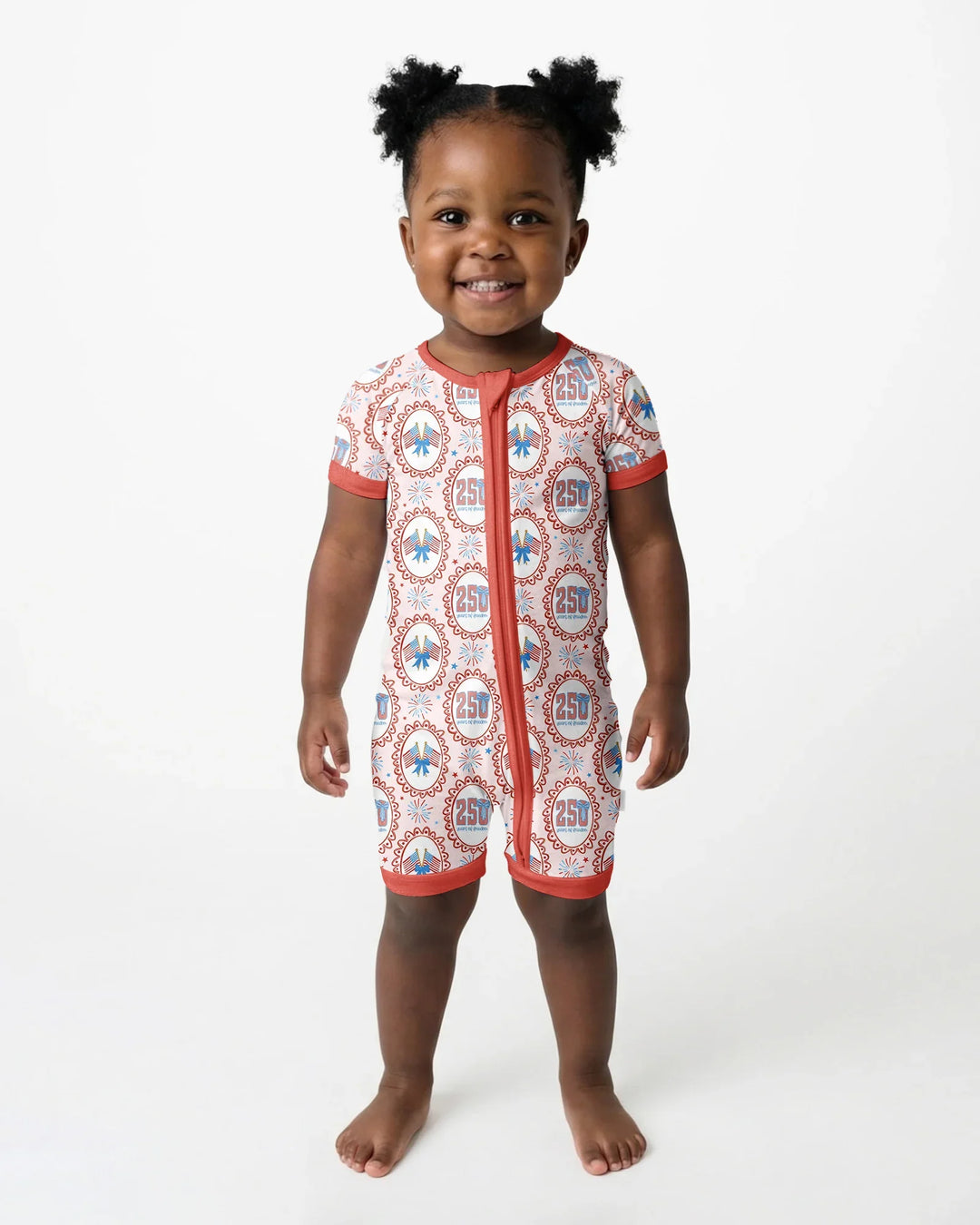 Patriotic Coquette Bamboo Shorty Zippy