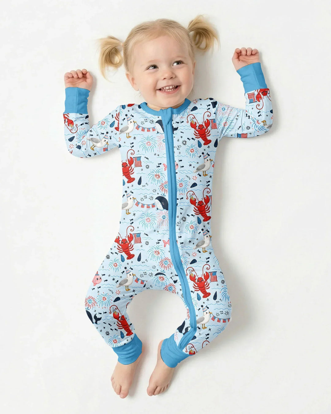 Celebrate 4th of July Family Matching Bamboo Convertible Zippy