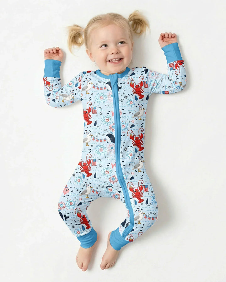 Celebrate 4th of July Family Matching Bamboo Convertible Zippy