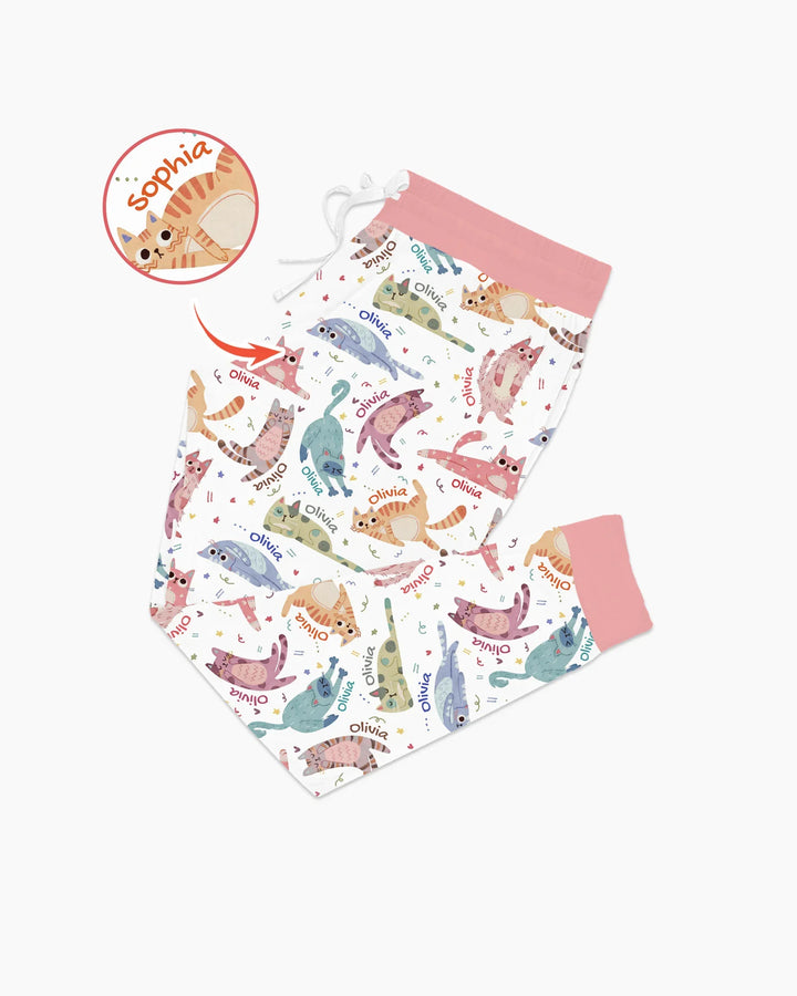 Cat Nap Crew Bamboo Women Pajama Set