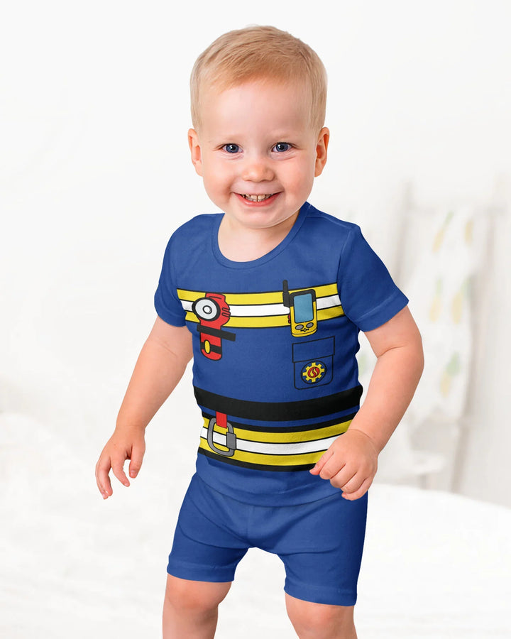 Template Bamboo Two Piece Short Sleeve Shorts Pyjamas Set